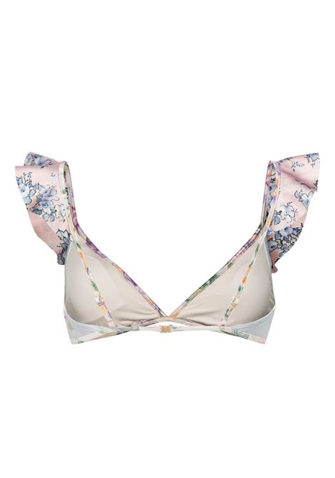 Pink Halliday Spliced Frill bikini top Zimmermann - women ZIMMERMANN | 1461WS241TSPLI