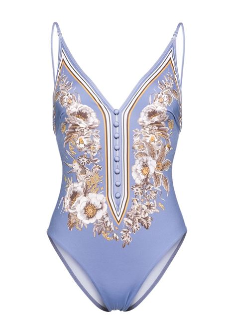 Lilac Ottie floral-print swimsuit Zimmermann - women ZIMMERMANN | 1593WSS242BUF