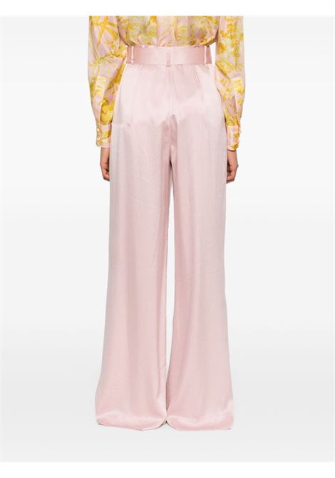 Pantaloni palazzo in seta in rosa Zimmermann - donna ZIMMERMANN | 2151PF24RPALPINK