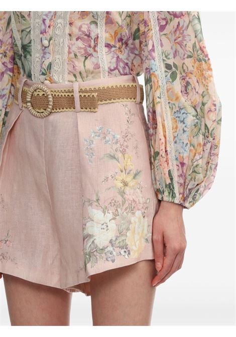 Shorts con stampa floreale waverly multicolore Zimmermann - donna ZIMMERMANN | 9921ASS243PIF