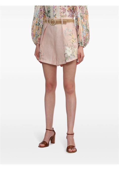 Shorts con stampa floreale waverly multicolore Zimmermann - donna ZIMMERMANN | 9921ASS243PIF