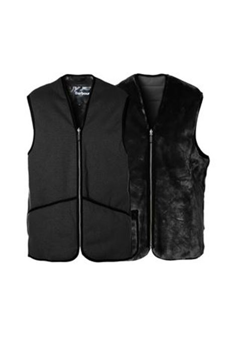 Gilet con tasche in nero Barbour - uomo BARBOUR | MLI0004BK11