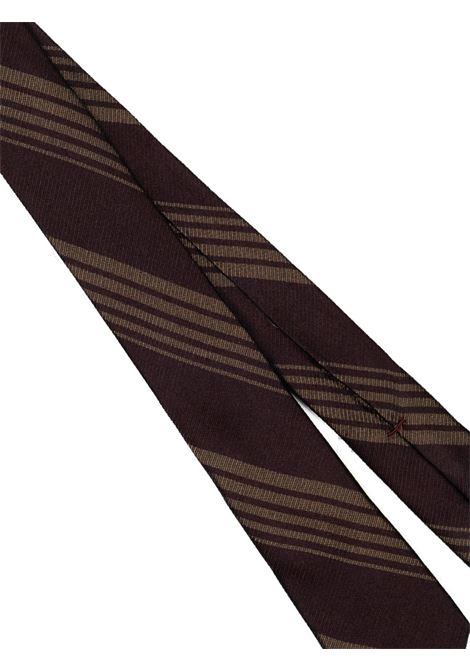 Multicolored silk tie F.Marino - men  F.Marino | 2006CMMARRONEBEIGE