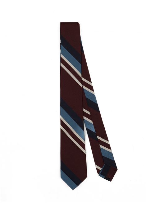 Multicolored silk tie F.Marino - men  F.Marino | 2006CMROSSOAZZURRO