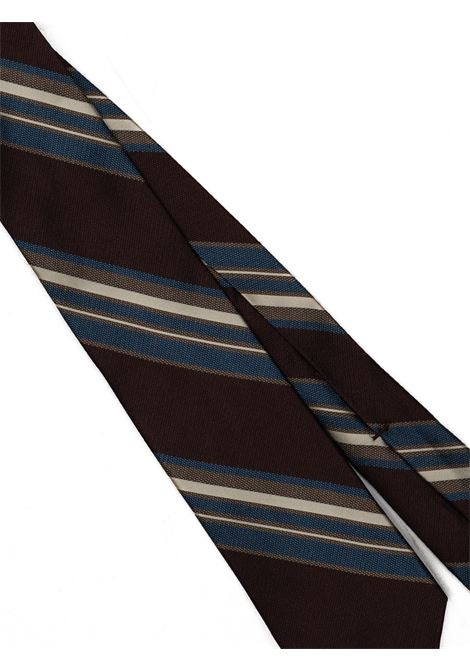 Multicolored silk tie F.Marino - men F.Marino | 20075CMMARRONEBLU