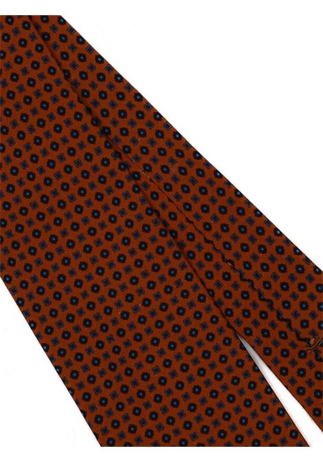 Multicolored silk tie F.Marino - men  F.Marino | 200SETAARANCIO