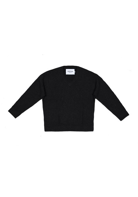 Black long-sleeved jumper Gotha - men GOTHA | 4502405CCHARBON