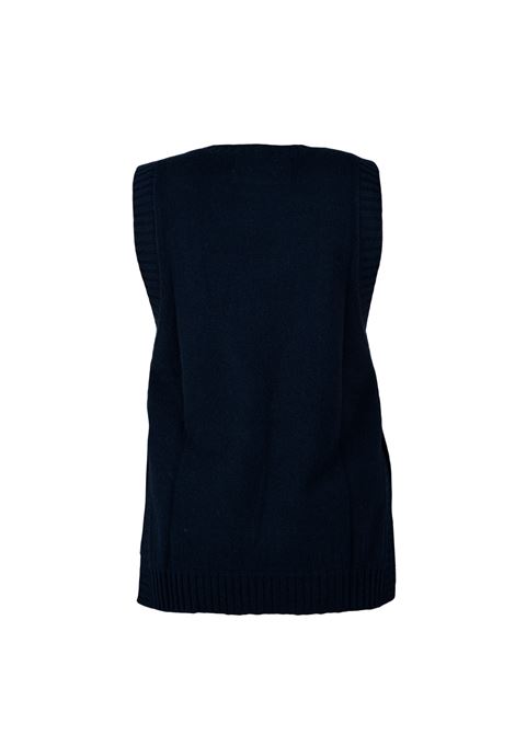 Blue knitted gilet Gotha - women GOTHA | 4503092MARINE