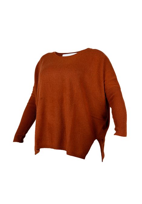 Brown long-sleeved jumper Gotha - women GOTHA | 4504002CACAJOU