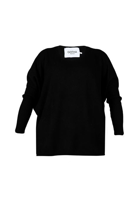 Maglione a maniche lunghe in nero Gotha - donna GOTHA | 4504002CNOIR