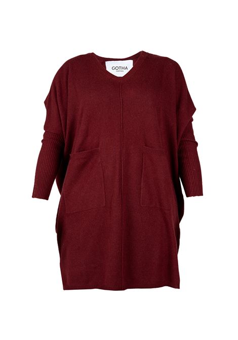 Burgundy long-sleeved jumper Gotha - women GOTHA | 4504026CPOURPRE