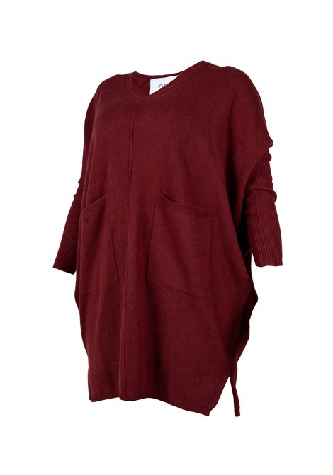 Burgundy long-sleeved jumper Gotha - women GOTHA | 4504026CPOURPRE