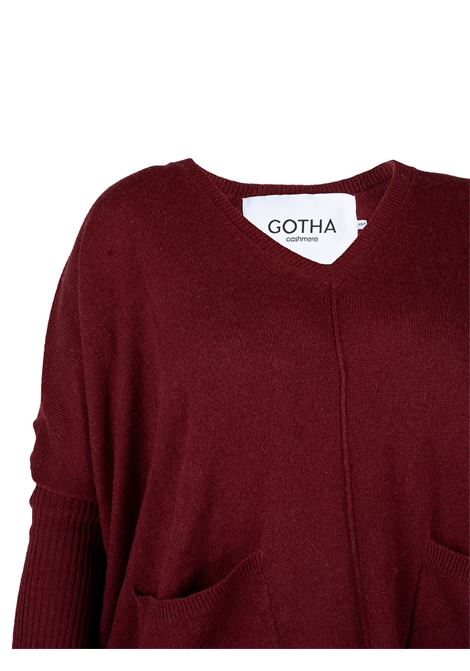 Burgundy long-sleeved jumper Gotha - women GOTHA | 4504026CPOURPRE