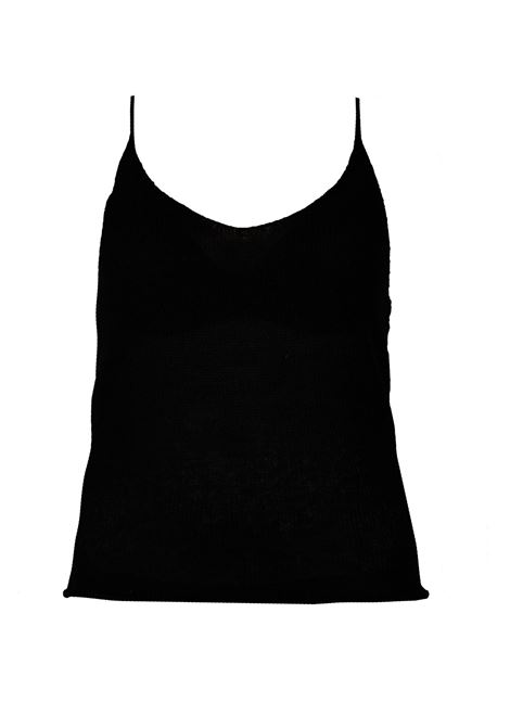 Black thin straps knitted top Gotha - women GOTHA | 4508204CNOIR