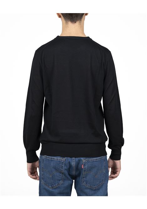 Black crew-neck jumper Kangra - men KANGRA | 90170100261