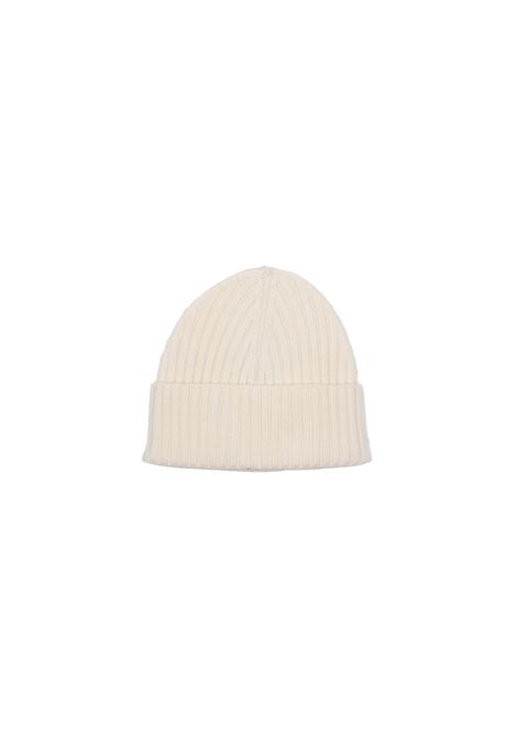 Beanie a coste in beige Kangra - unisex KANGRA | 92082500901