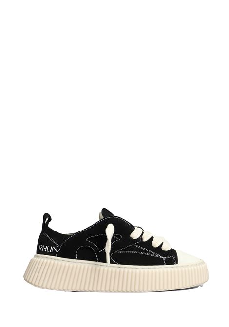 Sneakers Skate in camoscio in nero  Rhun - uomo RHUN | Sneakers | 2020SKATEBLK