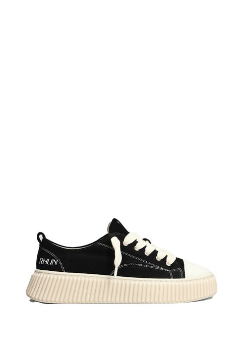 Black low-top sneakers in suede Rhun - men RHUN | 2020SUEDEBLK