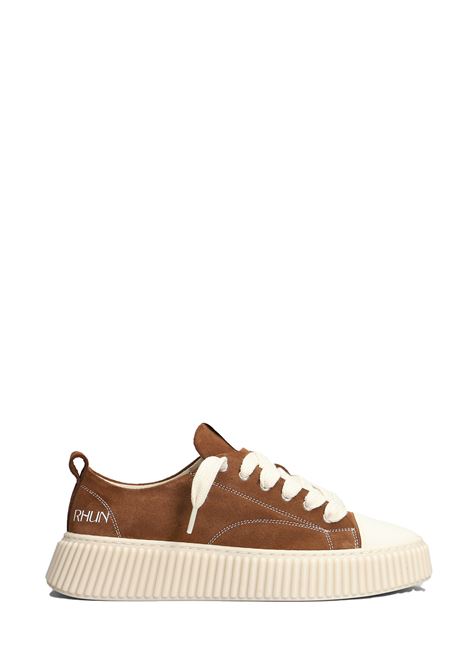 Brown low-top sneakers in suede Rhun - men RHUN | 2020SUEDEBRWN