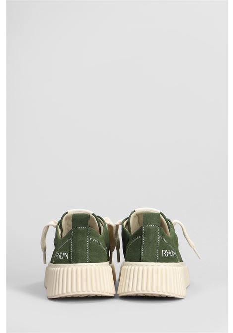 Green low-top sneakers in suede Rhun - men RHUN | 2020SUEDEGRN