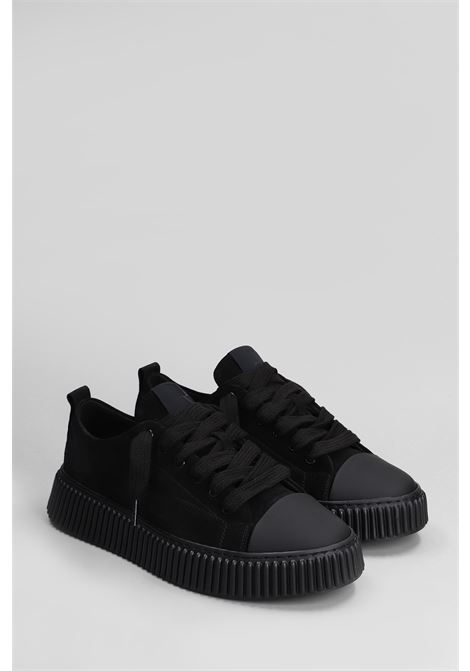 Black low-top sneakers in suede Rhun - men RHUN | 2020TRIPLESUEDEBLK