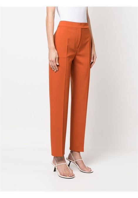 Orange cesira high-waisted straight-leg trousers - women MAXMARA | 2311311431600004