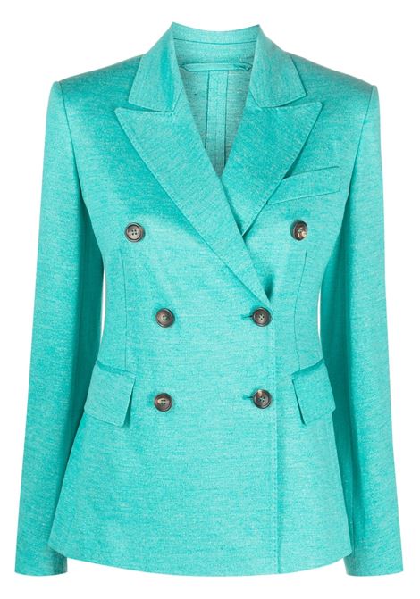 Giacca doppiopetto zirlo in verde acqua - donna MAXMARA | 2319110132600003