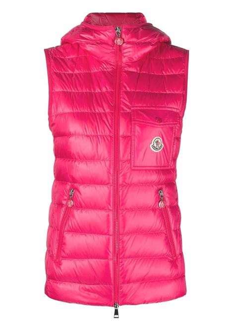 Gilet Glygos con cappuccio in rosa - donna