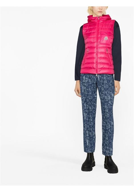 Pink Glygos hooded quilted gilet - women MONCLER | 1A00028595ZZ562