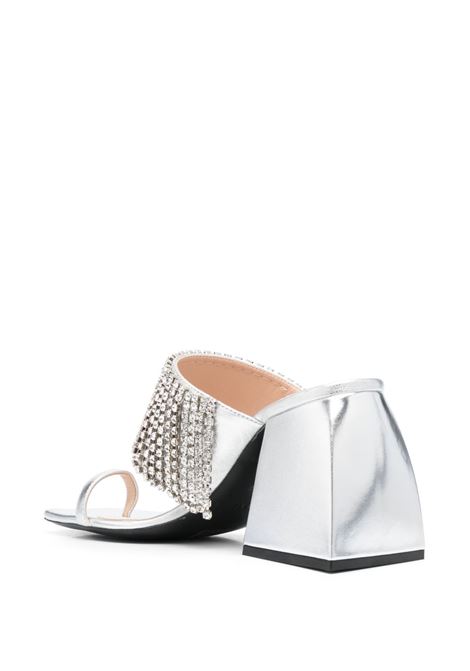 Silver Bulla Preston 90mm mules - women NODALETO | NO1112133SLVR