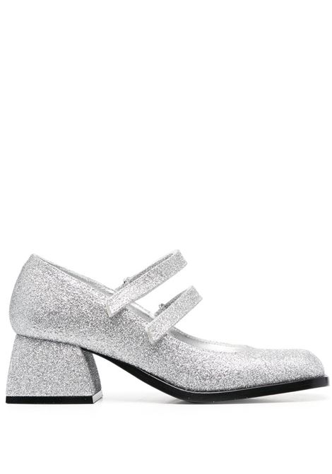 Silver  bulla bacara glitter-detail pumps - women NODALETO | NO1179116SLVR