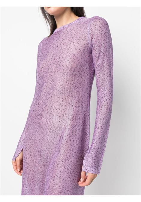 Purple long-sleeve knit dress - women REMAIN | RM2220153716