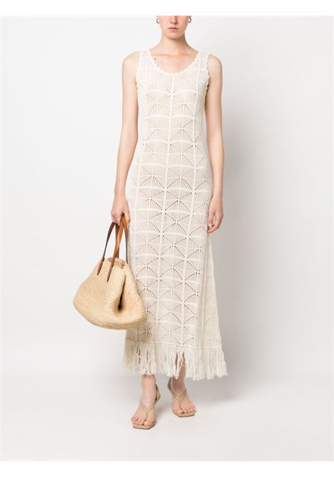 Beige salerno crochet-design dress - women RODEBJER | 22006341517