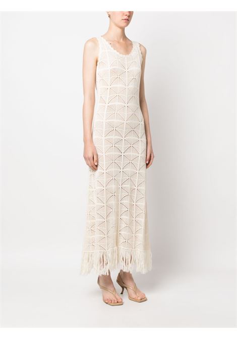 Beige salerno crochet-design dress - women RODEBJER | 22006341517