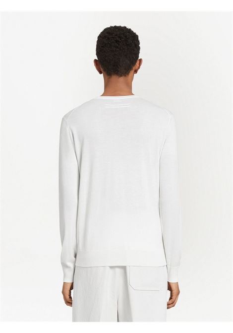 White crew-neck jumper - men ZEGNA | E8J00110N91