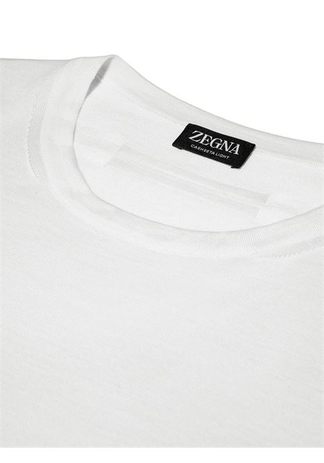 White crew-neck jumper - men ZEGNA | E8J00110N91