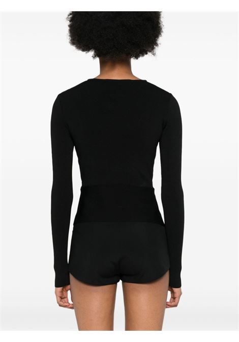 Black cut-out detail top - women ANDREADAMO | ADPS24CA027513720372