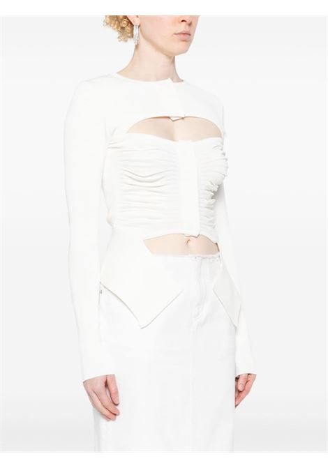 White cut-out detail top - women ANDREADAMO | ADPS24CA027513720474