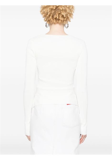 White cut-out detail top - women ANDREADAMO | ADPS24CA027513720474