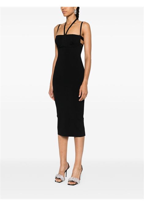 Black halterneck knit midi dress Andreadamo - women ANDREADAMO | ADPS24DR197544730473