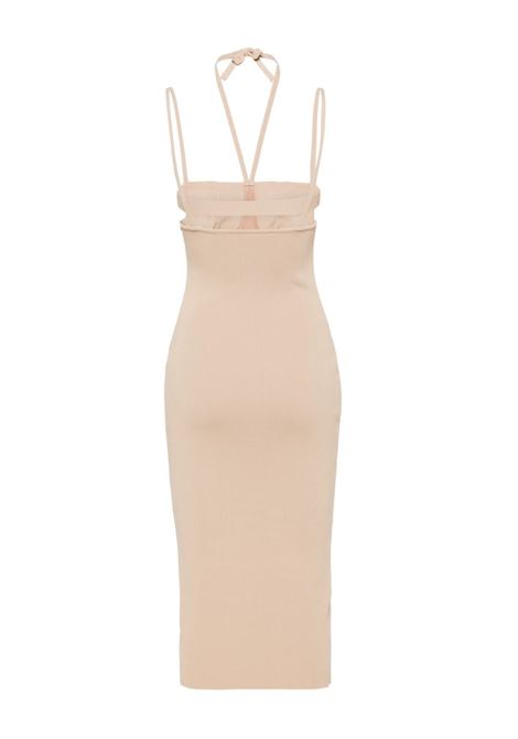 Abito midi a coste in beige Andreadamo - donna ANDREADAMO | ADPS24DR197544730475