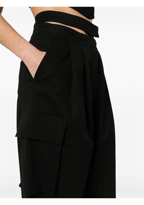 Black high-waist wide-leg trousers - women ANDREADAMO | ADPS24PA047591690473