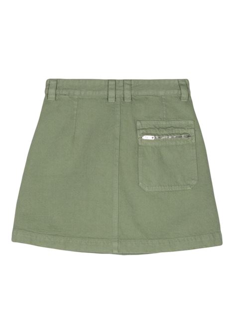 Green Sarah denim mini skirt - women A.P.C. | COFCNF06401JAB