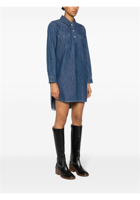 Mini abito texano in blu navy - donna A.P.C. | COGXFF35071IAL