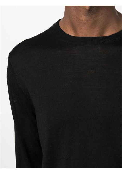 Black round-neck pull - men BALLANTYNE | B2P00016W0215517