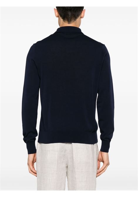 Blue polo-collar jumper BALLANTYNE - men BALLANTYNE | B2W18114CP713777