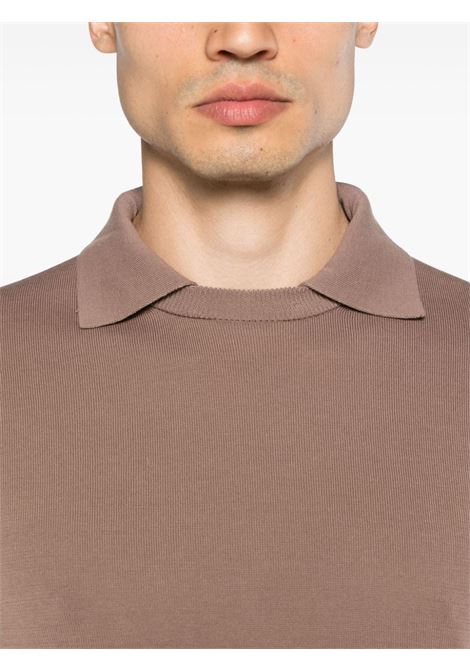 Brown polo-collar jumper BALLANTYNE - men BALLANTYNE | B2W18114CP714537