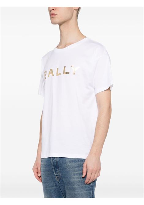 White logo-detail T-shirt - men BALLY | MJE04TCO018U001