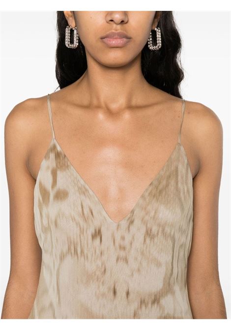 Abito lungo tie-dye in beige - donna BLUMARINE | 2A454AM8236