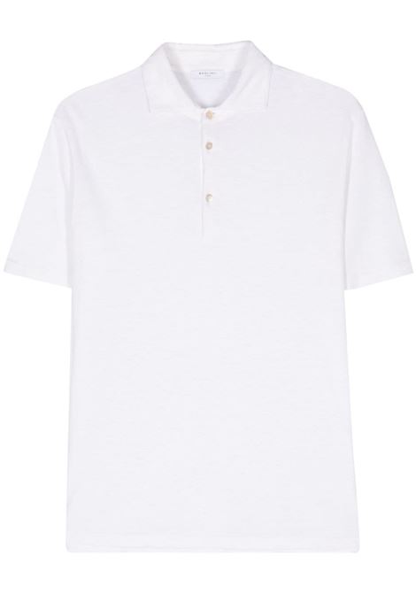 White fine-knit polo shirt Boglioli - men BOGLIOLI | 91550SB47110101